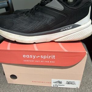 Easy Spirit Black and White Athletic Shoes